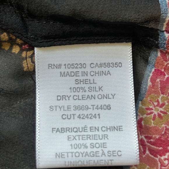 JOIE HAYA 100% silk thin blouse SMALL ( run big ) - Picture 7 of 10